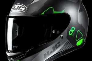 Casco INTEGRALE C10 Bianco nero verde HJC