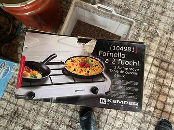 Fornello gas 2 fuochi