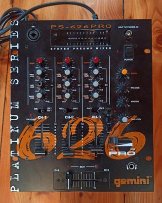 Mixer Gemini ps-626 pro- Con Manuale Originale