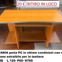 SCRIVANIA GAMING PORTA PC COMPUTER ARREDO UFFICIO