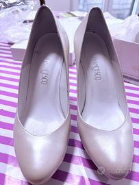 Scarpe morbida pelle tacco cm 13