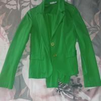 tailleur  verde, made in italy, tg S
