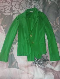 tailleur  verde, made in italy, tg S