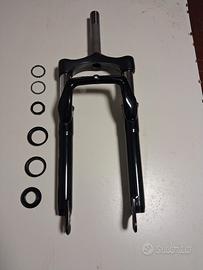 Forcella ammortizzata bici elettrica 