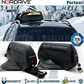 Portasci Magnetico PER RENAULT 3 Sci o 2 SnowBoard