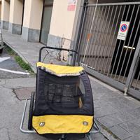 Carrello rimorchio bici e passeggino