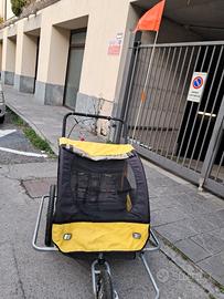 Carrello rimorchio bici e passeggino