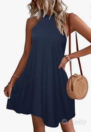 Abito Donna Estivo Vestito Spiaggia Maniche Tg. M