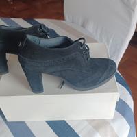 scarpe Francesine camoscio nero