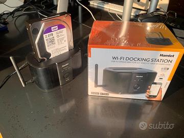 Hamlet Wi-Fi Docking Station per hard disk
