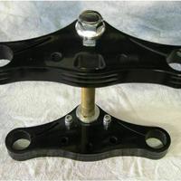 Piastre larghe nere forcella harley davidson sport