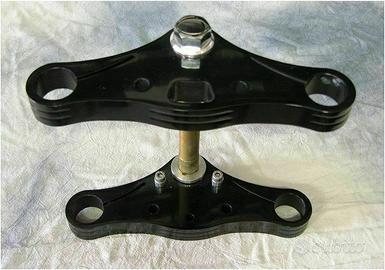 Piastre larghe nere forcella harley davidson sport