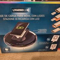 LivarnoLux Stazione Ricarica Wireless QI con Led