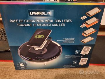 LivarnoLux Stazione Ricarica Wireless QI con Led