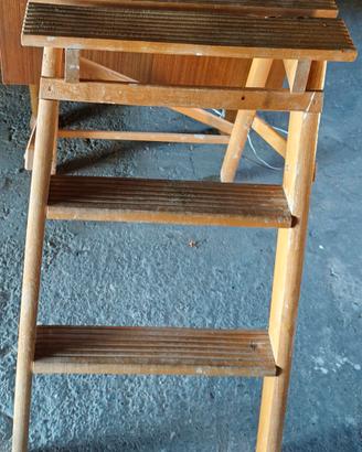 Scaletta in legno 2 gradini