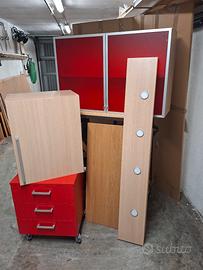 mobili coordinati  in legno 