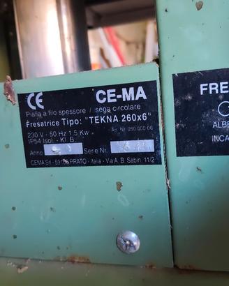 sega circolare pialla filo spessore 