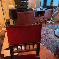 Tavolo antico riproduzione del 1800 e 6 sedie