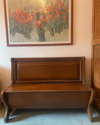 Panca in legno contenitiva