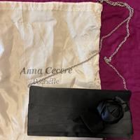 Pochette nera elegante Anna Cecere