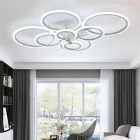 Lampadario led 8 cerchi 160w con telecomando