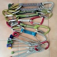 rinvii e nuts arrampicata