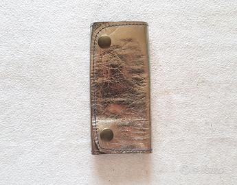 Astuccio medio Portachiavi vintage pelle argento 6