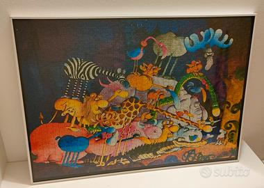 Quadro puzzle di Mordillo