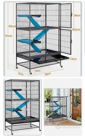 Gabbia 137x78 cm Coniglio Topi Roditori animali