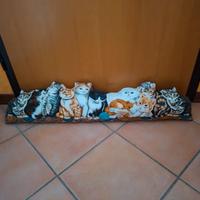 Cuscino da divano o para spifferi disegno gatti