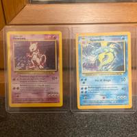 Carte Pokemon Mewtwo e Gyarados