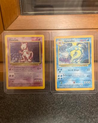 Carte Pokemon Mewtwo e Gyarados