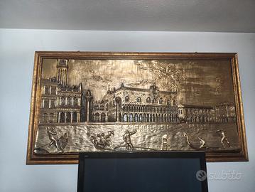 quadro bassorilievo bacino di Venezia 