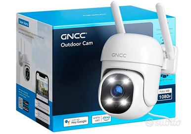 Telecamera Wi-Fi Esterno 1080P, 360° PTZ, IP65, GK