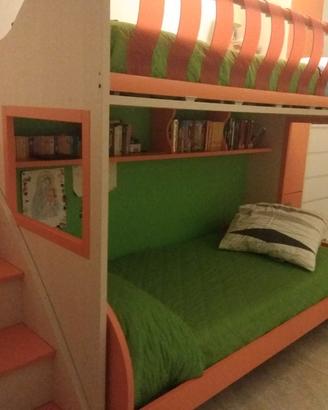 Cameretta con letto a castello Moretti Compact