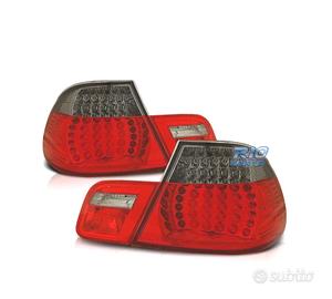 FANALI BMW E46 COUPE 99-03 LED ROSSO AFFUMICATO LO