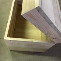 Baule in legno al grezzo