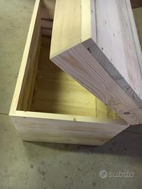 Baule in legno al grezzo