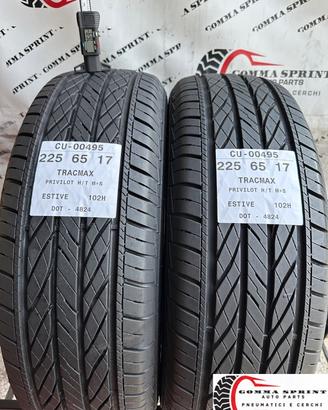2 PNEUMATICI 225/65 R17 TRACMAX ESTIVE SEMINUOVE