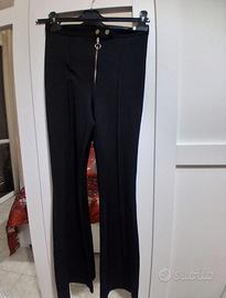 Pantalone a zampa nero taglia s nuovo