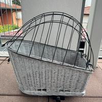 Cesto porta cagnolino per bicicletta