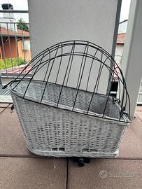 Cesto porta cagnolino per bicicletta