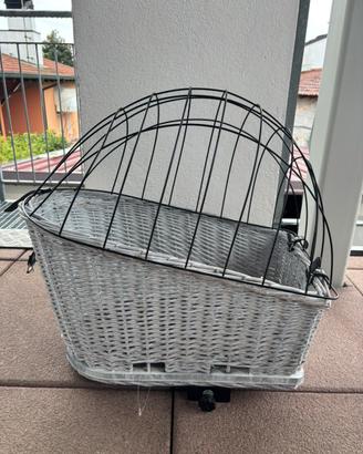 Cesto porta cagnolino per bicicletta