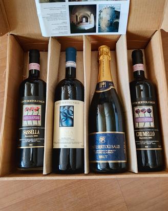 Bottiglie vino da collezione o esposizione 