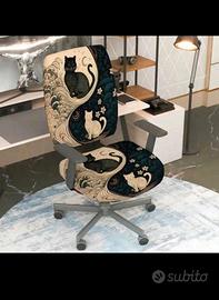 Copri sedia da scrivania con gatti