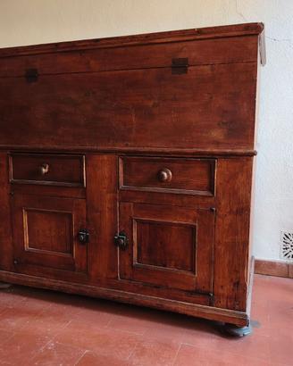 Madia rustica antica in legno massello