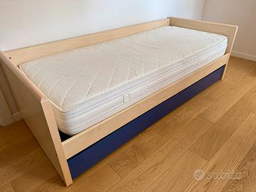 Letto singolo e estraibile Doimo con 2 materassi