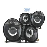 FARI PER MERCEDES CLASSE E W210 99-02 FONDO NERO