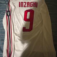 Maglia Inzaghi preparata autografata Champions