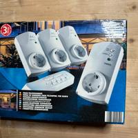 4 prese schuko con telecomando